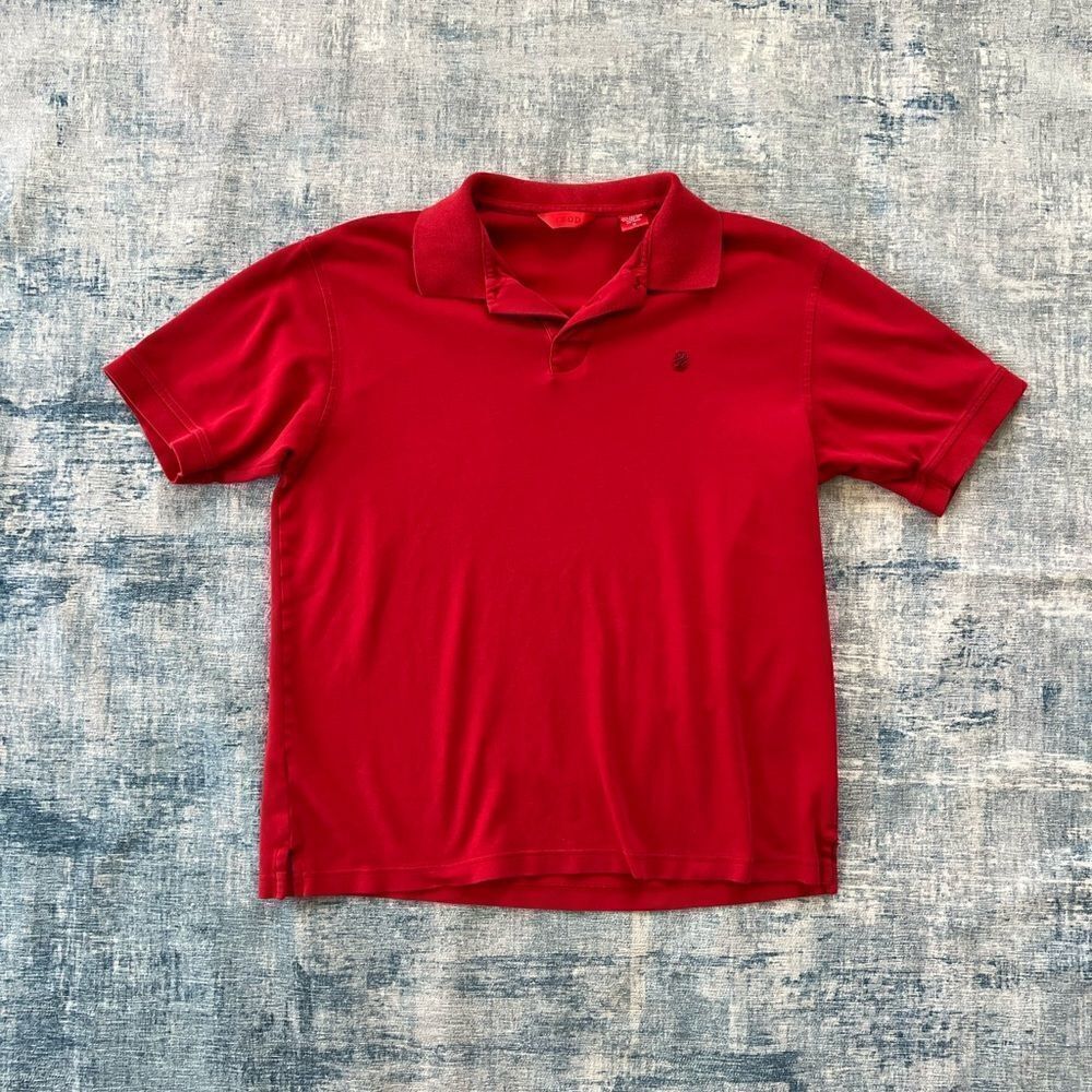 *CLEARANCE* Izod Red Polo Short Sleeve Tee Medium